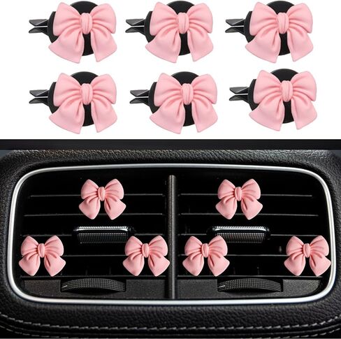 Dotesy 16 PCS غطاء عجلة القيادة بلينغ سيارة مع وسادات كتف حزام الأمان الكريمة ملحقات سيارة الفراشة الماس للنساء (أحمر) in Kuwait