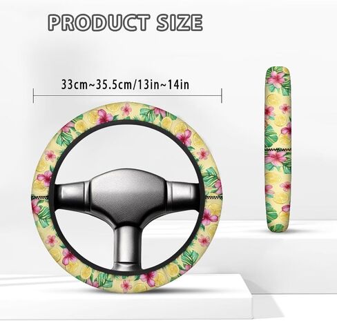 Black USA Flag Steering Wheel Cover Golf Cart Golf Golf Cart Steering Wheel Cart Accessories Club Car Anti-Slip Absorbing Sweat Car Decoration Warm in Winter Cool in Summer in Saudi Arabia