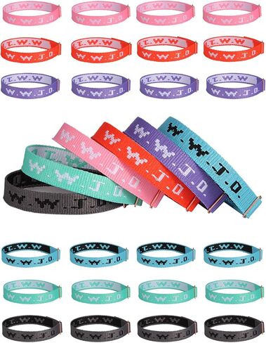 30pcs أساور WWJD-ما الذي ستقوم به يسوع تعزيز أساور الإيمان المعدنية الآمنة للمقاطع المعدنية للرجال والنساء-9.8 بوصة سوار يسوع ملهمة in Kuwait