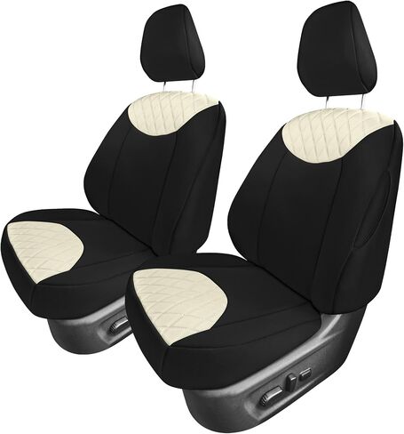 FH Group Custom Fit Car Seat Covers Specifically Made for 2019-2025 Nissan Altima, Rear Set Black Ultraflex Neoprene, 5 Seater Sedan Seat Covers, Nissan Accessories in Saudi Arabia