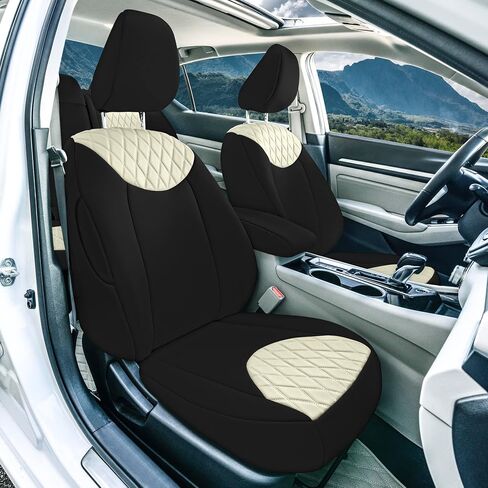FH Group Custom Fit Car Seat Covers Specifically Made for 2019-2025 Nissan Altima, Rear Set Black Ultraflex Neoprene, 5 Seater Sedan Seat Covers, Nissan Accessories in Saudi Arabia
