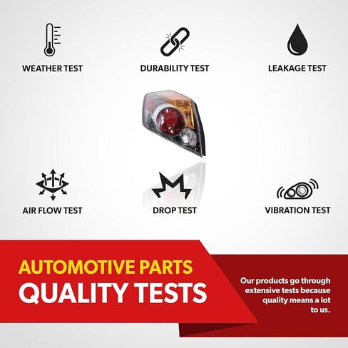 تجميع الضوء الذيل لعام 2007 2008 2009 2010 2012 2012 Nissan Altima Hybrid - Fits Side من Lights Tail Lights - يشمل ضوء الفرامل الخلفي الخلفي لمبة ، عدسة ، سكن in Saudi Arabia