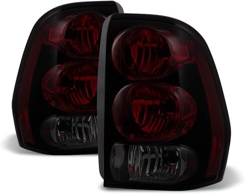 ACANII - For Red Smoked 2002-2009 Chevy Trailblazer Tail Lights Lamps Left+Right Replacement in Saudi Arabia