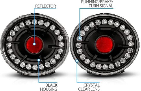 Amerilite L.E.D Leillights Black for Chevy Corvette/Covette Z06 - Side Raptenger and Driver in Saudi Arabia