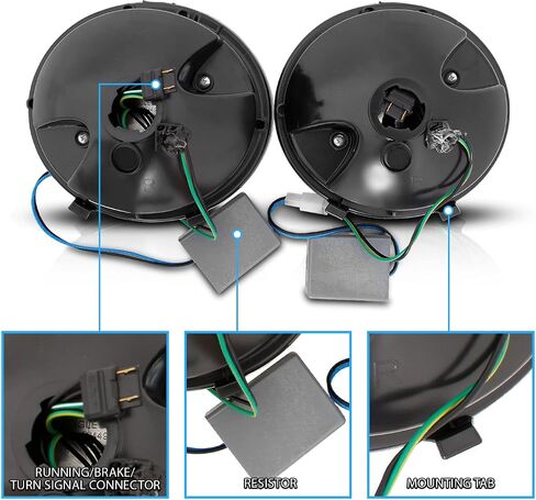 Amerilite L.E.D Leillights Black for Chevy Corvette/Covette Z06 - Side Raptenger and Driver in Saudi Arabia