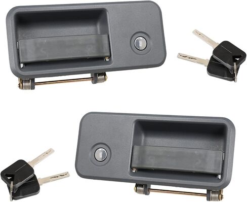 LABLT 2 Pcs Front Right and Left Side Exterior Door Handle Replacement for Volvo VNL Truck 2004 2005 2006 2007 2008 2009 2010 2011 2012 2013 2014 2015 2016 2017 2018 20398466 20398467 in Saudi Arabia