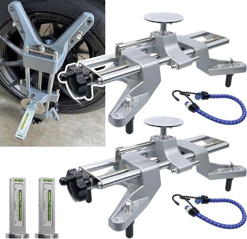 RULLINE Wheel Clamp & Magnetic Adapter 3PCS Wheel Alignment Tool for Precise Camber Caster Gauges Fits for 11-25" Rims Camber Alignment Tool Universal Tire Repair Tool in Kuwait