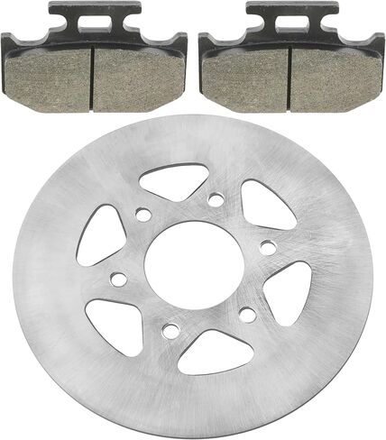 Caltric Rear Parking Brake Disc Rotor with Pads Compatible with Yamaha Rhino 700 Yxr700 4X4 2008-2013 in Saudi Arabia