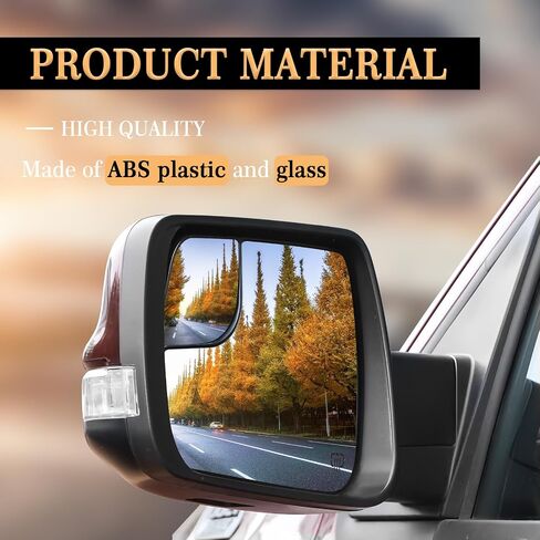Driver Left Side Heated Mirror Glass Replacement for Dodge Ram 1500 2500 2019-2023, Side View Heated Convex Mirror Glass with BSD in Saudi Arabia