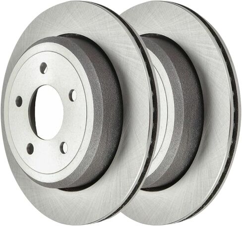 AutoShack Brake Rotors Rear Brake Rotor Replacement Kit for 2003-2011 Ford Crown Victoria 2003-2004 Mercury Marauder 2003-2011 Grand Marquis 4.6L V8 RWD R64107PR in Kuwait