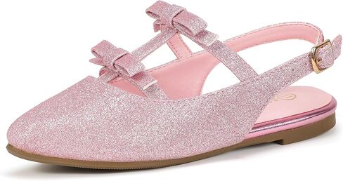 PANDANINJIA Girls Dress Shoes Sandals Pointed Toe Dress Sandals in Saudi Arabia