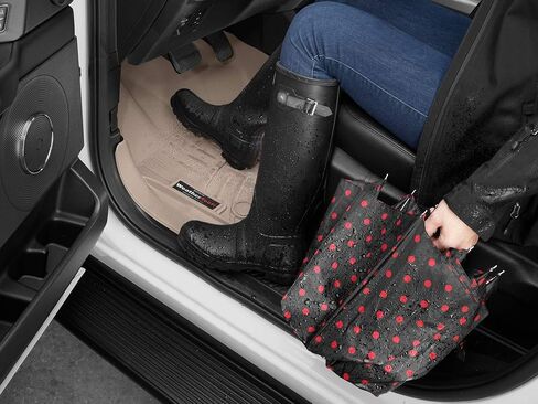 WeatherTech Custom Fit FloorLiners for Mercedes Sprinter - 1st Row - Over The Hump (4415211), Black in Saudi Arabia