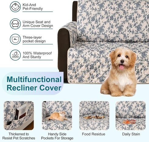aliecom 100 ٪ الأريكة المقطعية الأريكة المقطعية l شكل l slipcovers الزاوية الزاوية أريكة الأريكة قابلة للغسل الكلب المطبوع حامي الأثاث على شكل U مع الجيب (Boho beige ، xx-large) in Kuwait