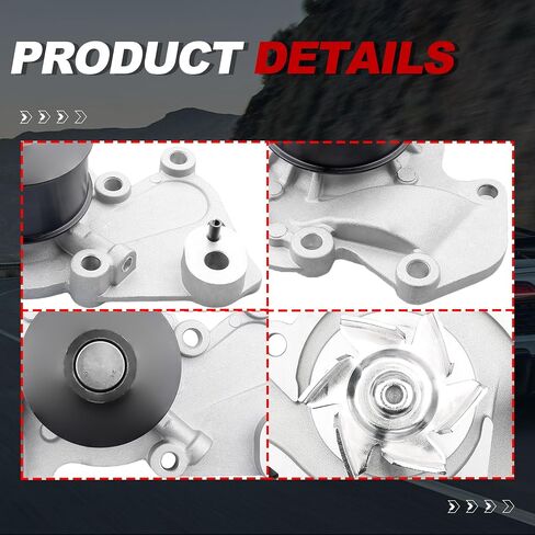 مضخة مياه المحرك السيارات ث/طوقا 1462040 AW9462 متوافق مع Hyundai Sonata Tucson Kia Optima Sportage 2.5L 2.7L 1999-2010 in Saudi Arabia