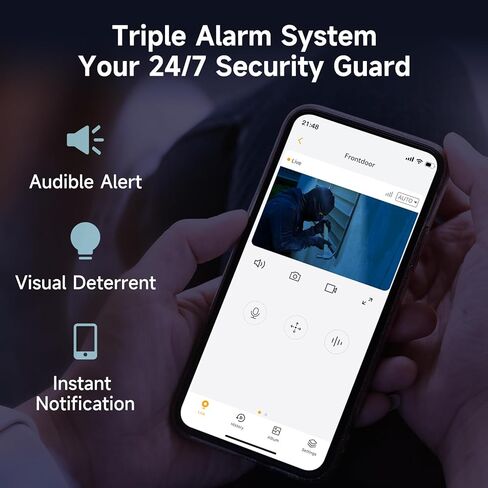 كاميرا Arenti Security Camera في الهواء الطلق ، 24/7 كاميرا مراقبة تسجيل للأمن المنزلي ، واي فاي 5 جيجا هرتز/2.4 جيجا هرتز ، دورية منتظمة ، دقة 2K 4MP ، 360 درجة PTZ تتبع الحركة (OP1) in Saudi Arabia