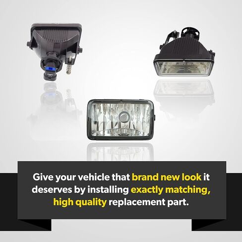 For 2015 2016 2017 2018 2019 2020 Ford F150 Fog Lights - Fits Driver Side and Passenger Side - Fog Lights For Ford F150 XL, XLT, Lariat, SSV, King Ranch, Limited - Includes Lens, Housing, Bulb in Saudi Arabia