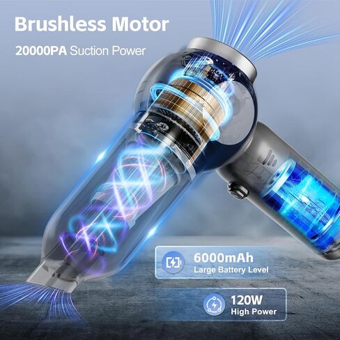 ARIFY PRO 90 ° قابلة للطي الفراغ المحمولة اللاسلكية 16000PA ، 4 في -1 ، محرك مكنسة مكنسة مئوية من الفرش in Kuwait