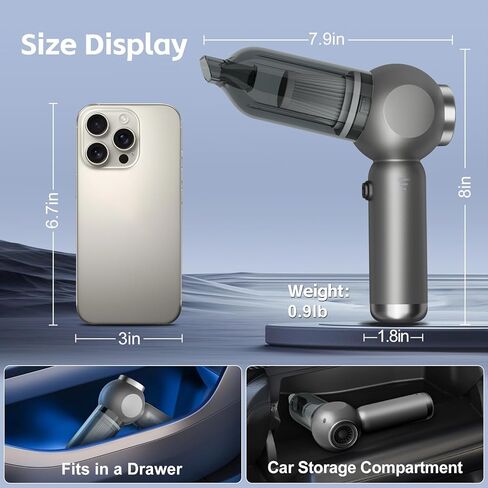 ARIFY PRO 90 ° قابلة للطي الفراغ المحمولة اللاسلكية 16000PA ، 4 في -1 ، محرك مكنسة مكنسة مئوية من الفرش in Kuwait