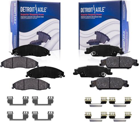 محور ديترويت-منصات الفرامل لعام 2003-2007 كاديلاك CTS 2005-2008 STS Pontiac Grand Prix Ceramic Brake Pads w/Hardware 2006 Urban in Saudi Arabia
