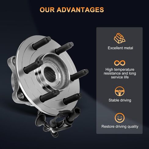 541001 Rear Wheel Hub and Bearing Assembly Compatible with 2003 2004 2005 2006 for Ford Expedition 2003-2006 for Lincoln Navigator 6 Lugs W/ABS 1pcs in Saudi Arabia