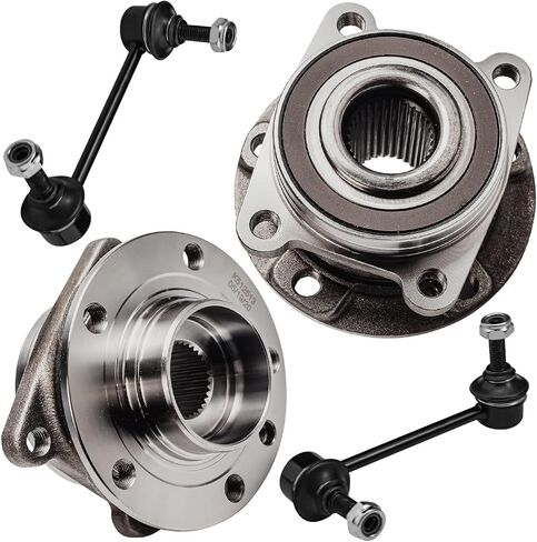 Detroit Axle - AWD Rear Wheel Hub Bearings + Sway Bars Links Replacement for 2014 2015 2016 2017 Jeep Cherokee - 4pc Set in Saudi Arabia