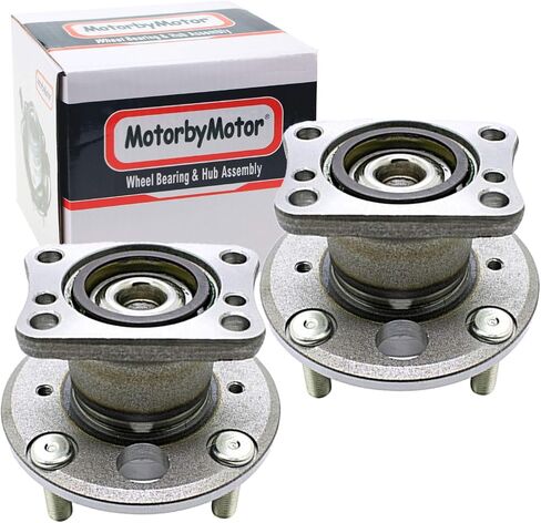 512490 Rear Wheel Bearing and Hub Assembly with 4 Lugs Fits for 2011-2018 Ford Fiesta Low-Runout OE Directly Replacement Wheel Hub Bearing Assembly-2PK in Saudi Arabia