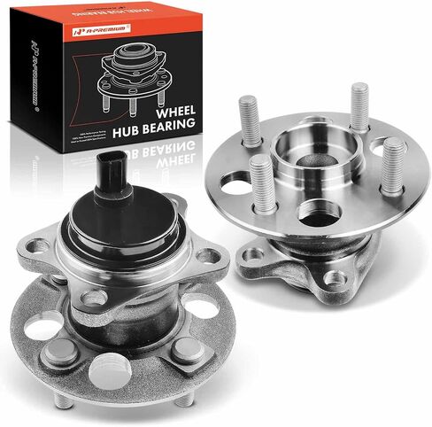 A-Premium 2 x Rear Wheel Bearing and Hub Assembly with ABS & 4-Lug Compatible with Toyota Yaris 2015 2016 2017 2018 in Saudi Arabia