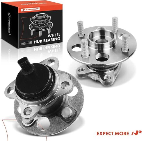 A-Premium 2 x Rear Wheel Bearing and Hub Assembly with ABS & 4-Lug Compatible with Toyota Yaris 2015 2016 2017 2018 in Saudi Arabia