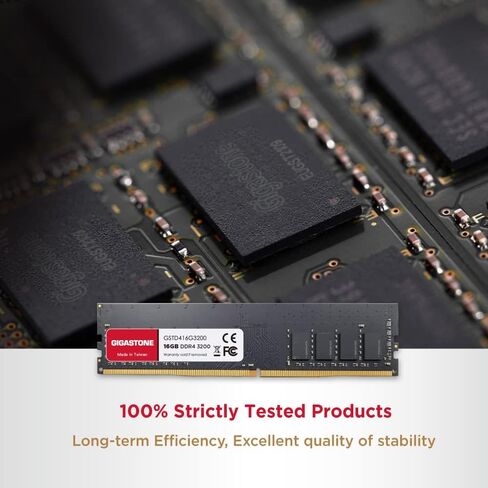 【ذاكرة الوصول العشوائي DDR4】 مجموعة GIGASTONE 128 جيجابايت (16 × 8 جيجابايت) DDR4 3200 ميجا هرتز (2933 ميجا هرتز أو 2666 ميجا هرتز) PC4-25600 (PC4-23400/21300) CL22 1.2V UDIMM 288 Pin غير مخزنة وغير ECC عالية الأداء ترقية ذاكرة سطح المكتب للكمبيوتر in Saudi Arabia
