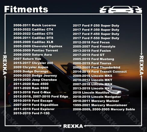 Rexka 10pcs Wheel Opening Moulding Clips Fender Ledge Rivets for GM 21077123 Saturn Ford W705436-S300 Focus Mustang C-Max Edge Escape Expedition Explorer F-150 Fusion Chrysler 6509103AA DodgeJourney in Saudi Arabia