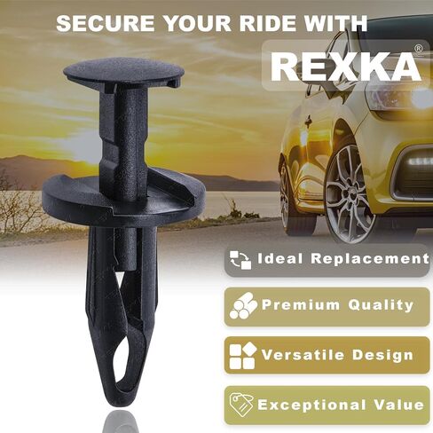 Rexka 10pcs Wheel Opening Moulding Clips Fender Ledge Rivets for GM 21077123 Saturn Ford W705436-S300 Focus Mustang C-Max Edge Escape Expedition Explorer F-150 Fusion Chrysler 6509103AA DodgeJourney in Saudi Arabia