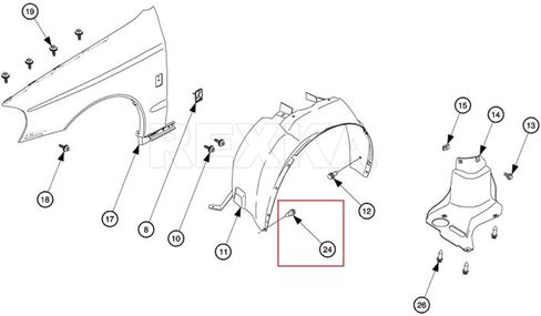 Rexka 10pcs Wheel Opening Moulding Clips Fender Ledge Rivets for GM 21077123 Saturn Ford W705436-S300 Focus Mustang C-Max Edge Escape Expedition Explorer F-150 Fusion Chrysler 6509103AA DodgeJourney in Saudi Arabia