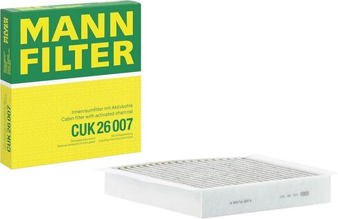 Mann -Filter Cuk 26 007 مرشح هواء المقصورة - مرشح حبوب اللقاح مع الكربون المنشط in Saudi Arabia