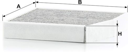 Mann -Filter Cuk 26 007 مرشح هواء المقصورة - مرشح حبوب اللقاح مع الكربون المنشط in Saudi Arabia