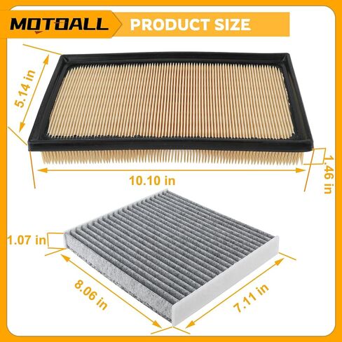 مرشح الهواء المحرك Motoall ومرشح الهواء المقصورة يحل محل# 17801-F0020 87139-0E040 ملاءمة لتويوتا كامري كورولا سيينا هايلاندر ، من أجل لكزس ES250 UX200 ، بديل in Saudi Arabia