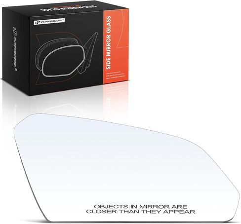 A-Premium Right Passenger Side Heated Mirror Glass with Backing Plate Compatible with Hyundai Sonata 2015 2016 2017 2018 2019 - Exterior Side View Convex Mirror in Saudi Arabia