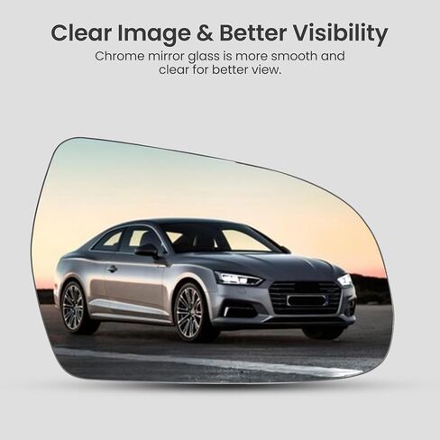 استبدال المرآة الجانبية للركاب لـ Audi A3 S3 A4 S4 A5 S5 A6 S6 A8 S8 -mirror Glass Dished - مرايا لـ Audi w/Packing Plate in Kuwait
