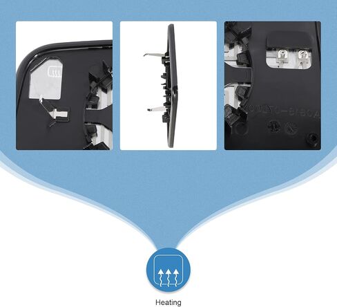 نظارات مرآة خارجي من جانب الراكب ECCPP ، الجانب الخلفي الأيمن منظر الزجاج المرآة المسخن مرآة الزجاج بديل لعام 2007 2008 2008 2010 2011 لفورد إيدج 2007-2010 للينكولن MKX in Saudi Arabia