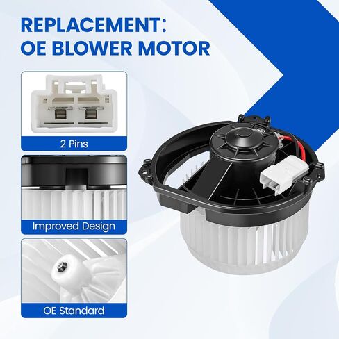HVAC Blower Motor 700293 متوافق مع Chrysler 200 2015-2017 ، متوافق مع Jeep Cherokee 2014-2023 ، 68223053AC ، 68223053AA ، 68223053AB ، 68223053AD ، PM4097 ، A/C BLOWER ASSOMBLY in Kuwait