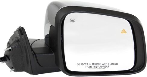 Garage-Pro Passenger Side Power Heated Mirror for Jeep Grand Cherokee 2011-2021 Manual Fold With Signal Light, Blind Spot Monitor & Memory; Without Auto-Dimming Chrome in Saudi Arabia
