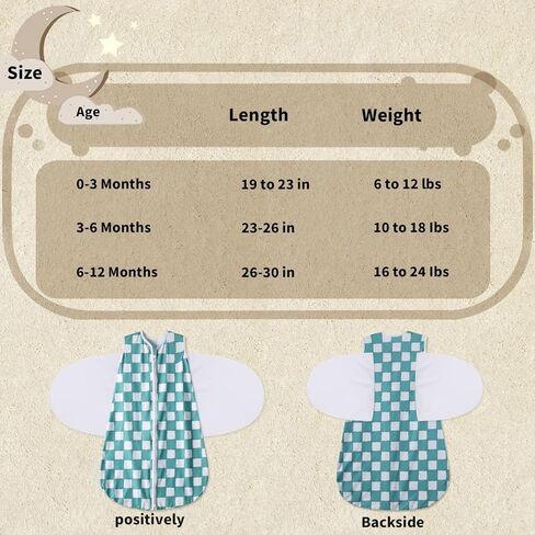 Newborn Sleep Sack Baby Swaddle,3-Way Adjustable Wearable Blanket,100% Rayon Cotton Swaddling sleeping bag. (Dinosaur&Hexagon, 3-6 Months) in Kuwait