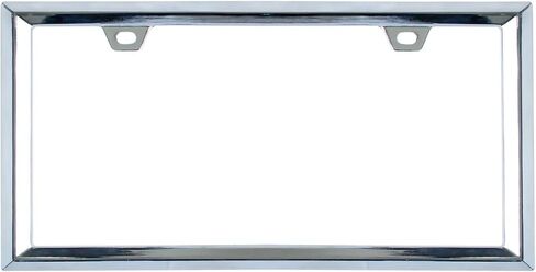 3D Chrome License Plate Frames, Pure Zinc Alloy Metal (Screw Pattern) in Saudi Arabia