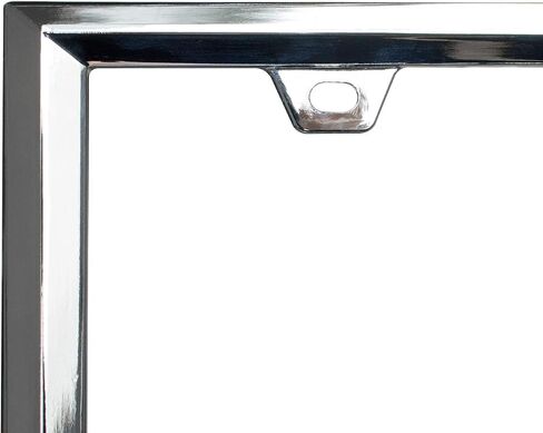 3D Chrome License Plate Frames, Pure Zinc Alloy Metal (Screw Pattern) in Saudi Arabia