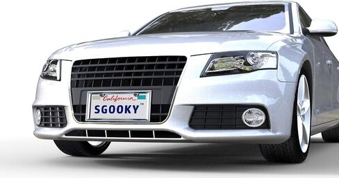 3D Chrome License Plate Frames, Pure Zinc Alloy Metal (Screw Pattern) in Saudi Arabia