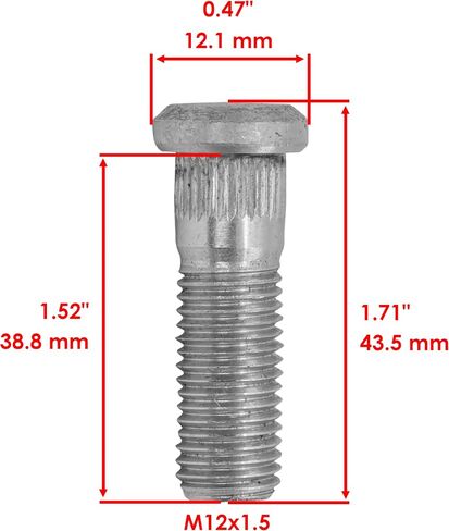 Caltric Wheel Bolt Compatible with Honda 90113-SM1-005 90113-SA0-005 90113-SA0-015 90113-SA0-023 90113-SA0-025 in Saudi Arabia