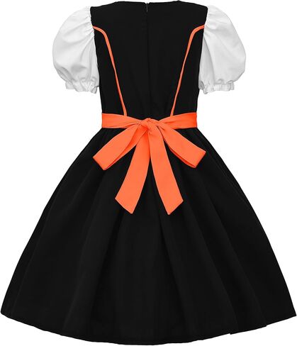 JerrisApparel Girl Dirndl Oktoberfest Costume Bavarian Beer Festival Dress Maid Apron Halloween Cosplay Outfits in Saudi Arabia
