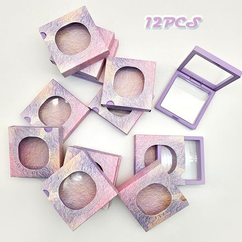 12 PCS Packaging Box 3D Floating Frame Display Stand, Packaging Display Box, Transparent Window Jewelry Case, Jewelry Gift Box, Storage Case，PE Film Anti-oxidation (Dreamy Purple) in Saudi Arabia