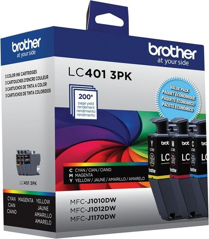 Brother Genuine LC401XLY High Yield Yellow Ink Cartridge in Saudi Arabia