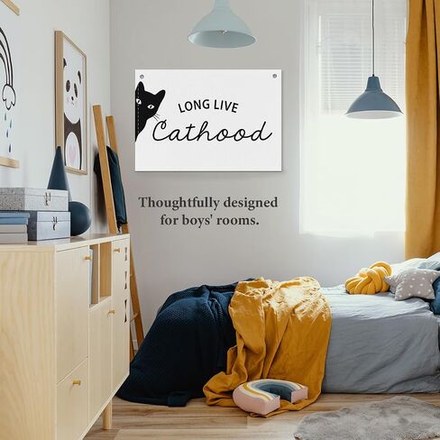 Long Live Boyhood Banner, Toddler Boy Room Decor & Linen Wall Hanging Canvas Banner Flag, Boho Nursery Playroom Toddler & Boy’s Kids Room Decoration - D06 in Saudi Arabia