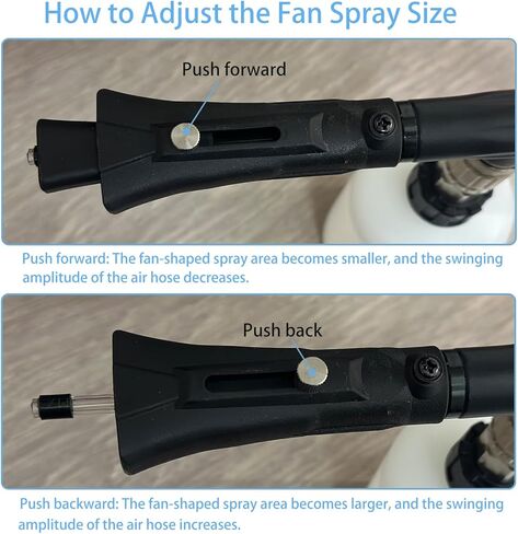 Car Cleaning Gun, Car Interior Detailing Air Blower Gun with 2 Nozzles, High Pressure Car Cleaning Drying Tool for Quickly Blasts Dirt and Dust, Works with Air Compressor in Saudi Arabia